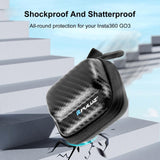 Portable Carbon Fiber Eva Storage Bag for Insta360 Go 3 / 3s Mini Body - Black