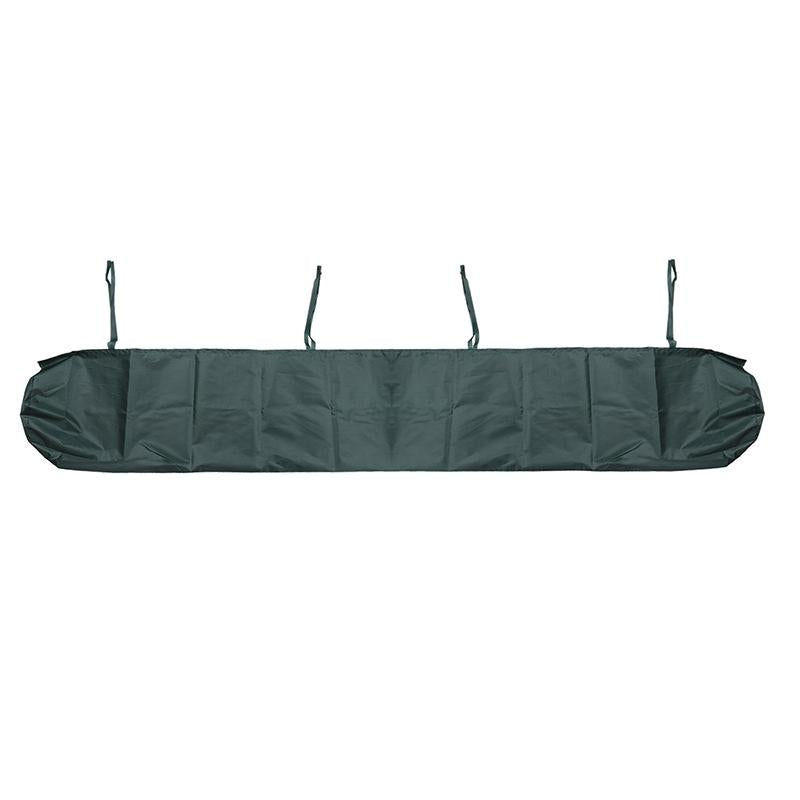 Waterproof Retractable Roller Blind Awning Cover - 4.5m Length Dustproof Protection - Black