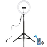 10.2 Rgbw Led Ring Light Kit with Tripod and Remote Control - Side View