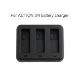 Tri-slot Charger for Dji Action Batteries - Side View