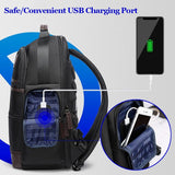 Large Capacity Anti-Theft Usb Shoulder Bag - Waterproof & Business Ready - 45-Degree Angle