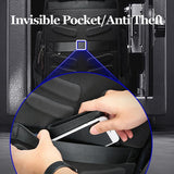 Large Capacity Anti-Theft Usb Shoulder Bag - Waterproof & Business Ready - Low Angle
