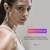 Wireless Touch Bluetooth Headset with Smart Magnetic Charging - Automatic Pairing - Black - Extra Image