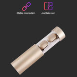 Wireless Touch Bluetooth Headset with Smart Magnetic Charging - Automatic Pairing - Black - Extra Image