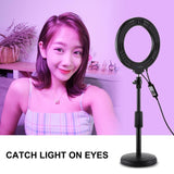 6.2 Rgbw Led Ring Light with Remote and Tripod - Side View