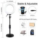 6.2 Rgbw Led Ring Light with Remote and Tripod - Rear View