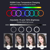 6.2 Rgbw Led Ring Light with Remote and Tripod - Extra Image