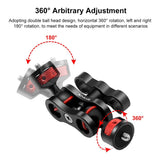 Universal Magic Arm With Ball Head Mount - Black - Top-Down View