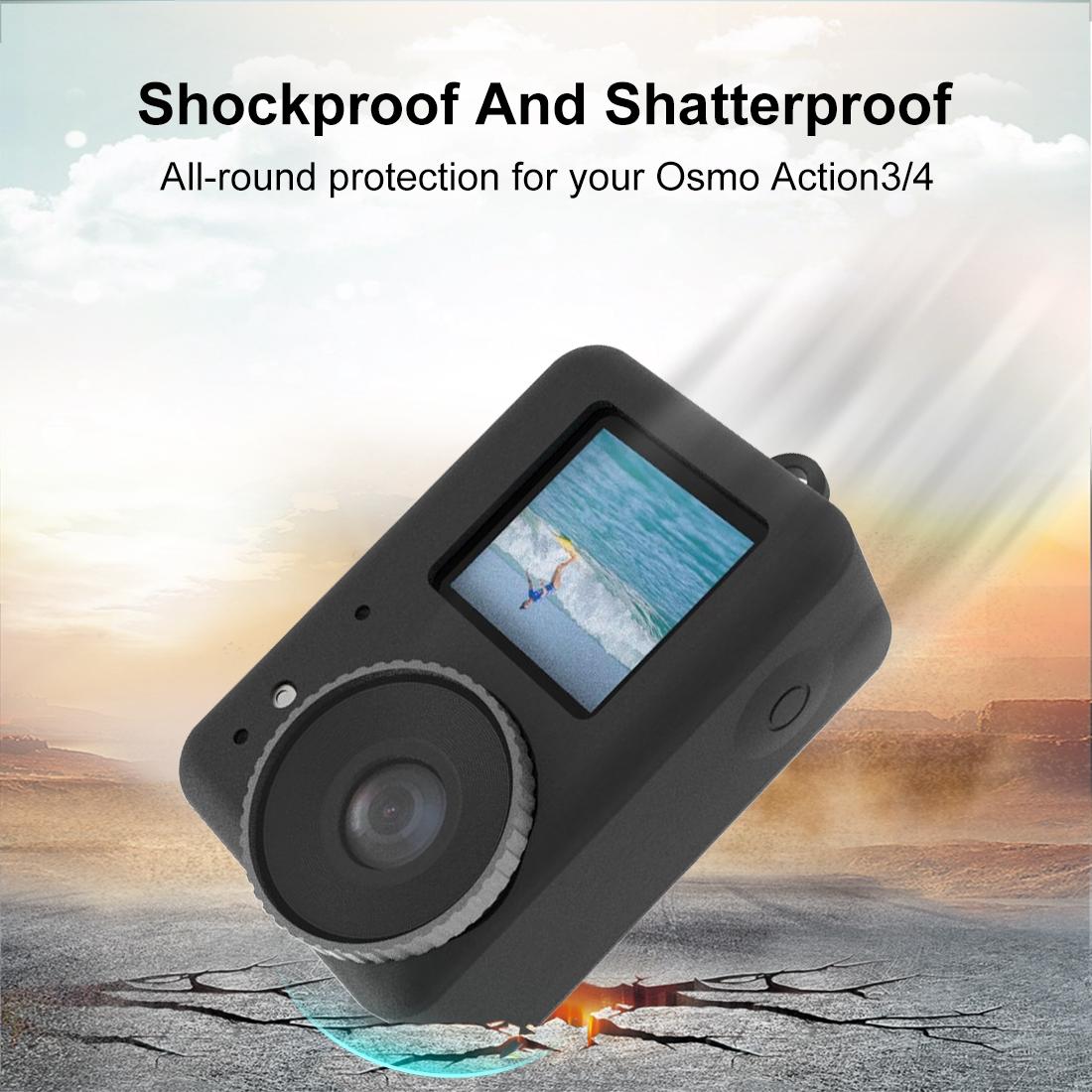 Protective Silicone Case with Lens Cap - Black