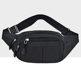 Waterproof Multi Function Chest Bag With Pockets Black