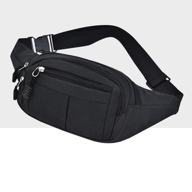 Waterproof Multi Function Chest Bag With Pockets Black