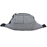 Waterproof Multi Function Chest Bag With Pockets Black - Top-Down View