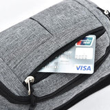 Waterproof Multi Function Chest Bag With Pockets Black