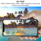 Smart Wifi Camera With Night Vision And Two-Way Audio - Black - Top-Down View