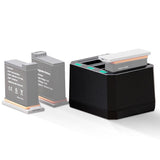 Led Indicator Usb Triple Batteries for Dji Action - Compact - Side View