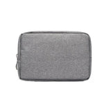 Versatile Headphone Charger & Data Cable Storage Bag - 17 x 11.5 x 5.5cm - Black