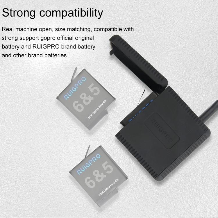 Triple Usb Charger Box for Gopro Hero6 / 5 with Led Indicator and Cable