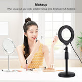 Curved Usb Led Ring Light for Selfie Beauty and Vlogging - Close-Up Angle