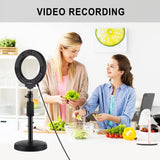Curved Usb Led Ring Light for Selfie Beauty and Vlogging - Low Angle
