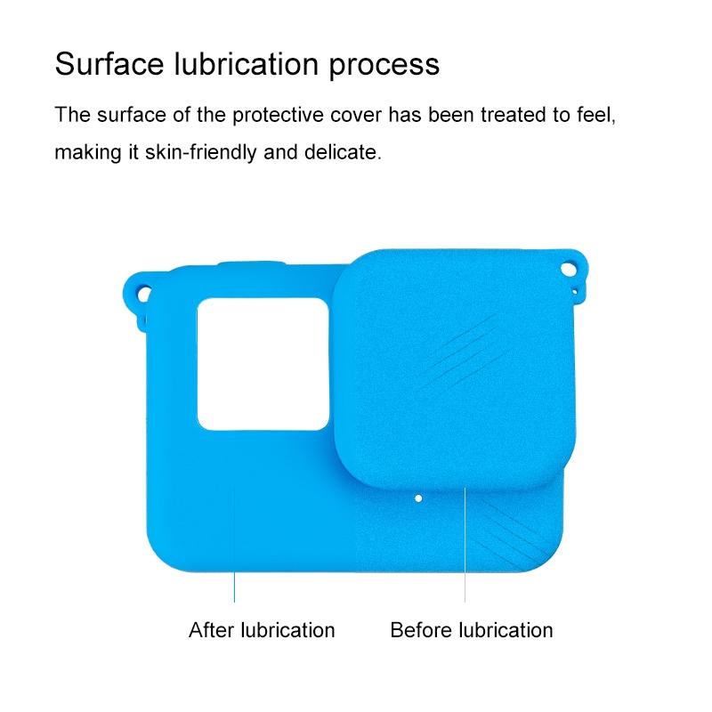 Silicone Protective Case with Lens Cap for Insta360 Ace - Black