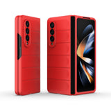 For Samsung Galaxy Z Fold4 5G Foldable Shockproof Phone Case with Magic Shield - Slim Design - Red