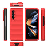 For Samsung Galaxy Z Fold4 5G Foldable Shockproof Phone Case with Magic Shield - Slim Design - Red - Extra Image