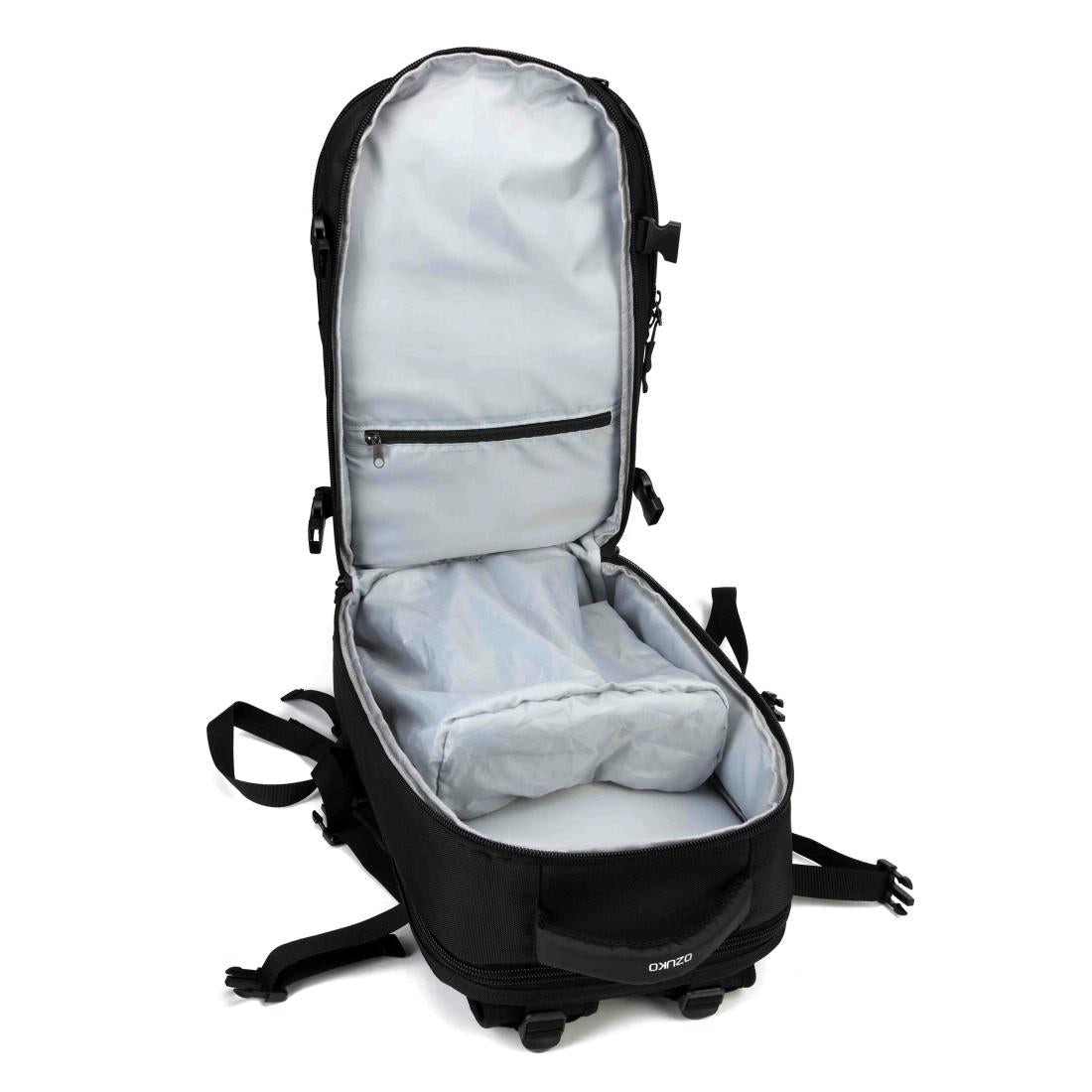 17 Inch Waterproof Usb Shoulder Backpack for Travel - Black