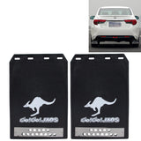 Premium Heavy Duty Molded Splash Front And Rear Mud Flaps Fender Guard Medium Size Random Pattern Delivery - Black - Extra Image