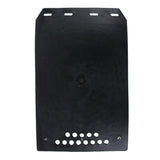 Premium Heavy Duty Molded Splash Front And Rear Mud Flaps Fender Guard Medium Size Random Pattern Delivery - Black - Front View