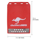 Premium Heavy Duty Molded Splash Front And Rear Mud Flaps Fender Guard Medium Size Random Pattern Delivery - Black