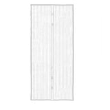 210x100cm Magnetic Mosquito-proof Screen Door Curtain - Magic Mesh - Black - Front View