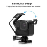 Compact Frame with Buckle Mount for Gopro Hero11 - Basic Screw - 45-Degree Angle