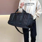 Yoga and Sports Gym Bag - Lightweight Nylon - Black - Extra Image