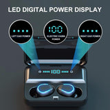 Intelligent Noise Cancelling Bluetooth Earphones with Touch Control and Charging Box - Black - Extra Image