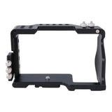 Camera Stabilizer Cage - Black for Sony A6000 / A6300 / A6500 / A6400 - Close-Up Angle