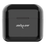 Wireless Bluetooth 5.0 Earbuds with Charging Case - T3 Tws - Black - 45-Degree Angle
