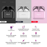 Wireless Bluetooth 5.0 Earbuds with Charging Case - T3 Tws - Black - Close-Up Angle