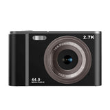 2.7k Full Hd 44mp 16x Zoom 2.88 Digital Camera for Kids - Black - Side View