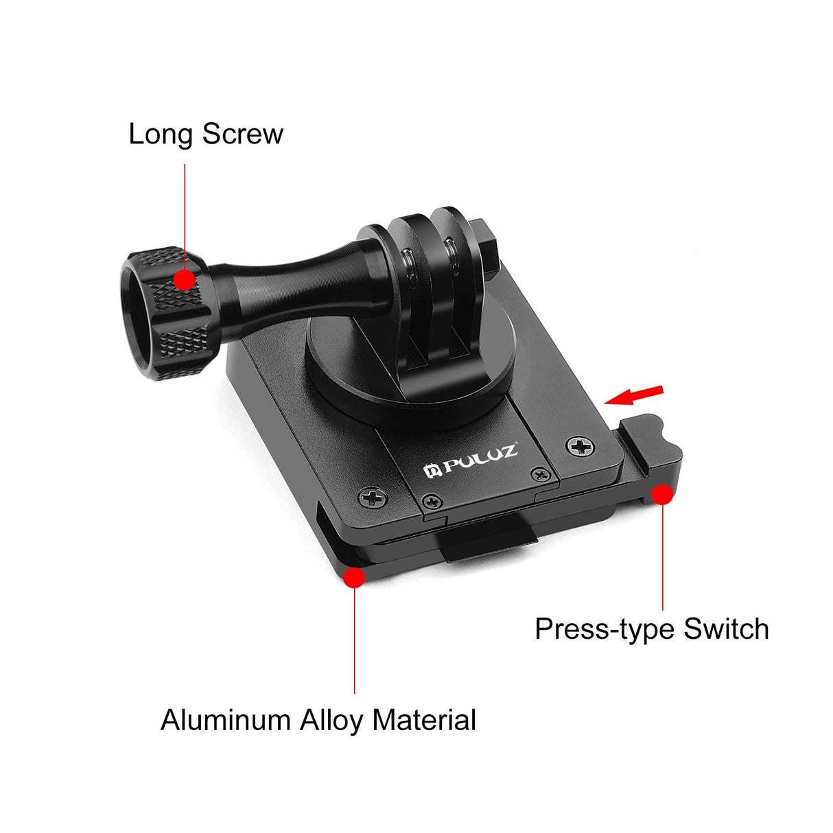 Universal Quick Release Bracket for Action Cameras - Aluminum