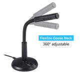 Drive-Free Computer Microphone - 3.5Mm Plug Black 3.5M - Top-Down View
