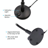 Drive-Free Computer Microphone - 3.5Mm Plug Black 3.5M - Rear View