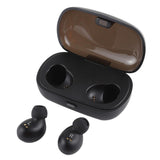 Portable Bluetooth V5.0 Earphones with Charging Box - X8 Tws for Outdoor Sports Black - Front View