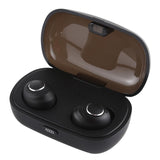 Portable Bluetooth V5.0 Earphones with Charging Box - X8 Tws for Outdoor Sports Black - Side View