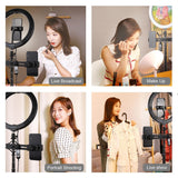 10.2 Rgbw Led Ring Light Kit with Tripod and Phone Mount - Rear View