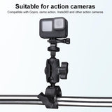 Adjustable 360 Degree Bike Handlebar Mount for Action Cameras - Rear View