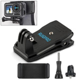 360 Degree Rotation Backpack Mount for Gopro Dji Xiaoyi & Other Action Cameras - Front View