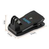 360 Degree Rotation Backpack Mount for Gopro Dji Xiaoyi & Other Action Cameras - Side View