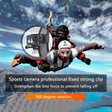 360 Degree Rotation Backpack Mount for Gopro Dji Xiaoyi & Other Action Cameras - 45-Degree Angle