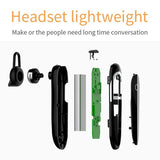 Waterproof Bluetooth Earphone with Noise Cancelling - 45-Degree Angle
