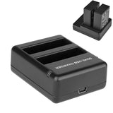 Portable Dual Usb Charger for Gopro Hero4 Batteries - Front View